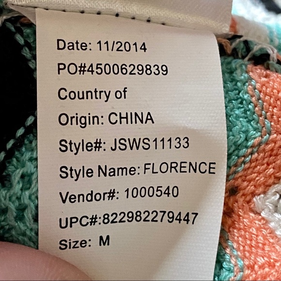 Jessica Simpson Desert Flower Stripe Dress NWT Medium - Picture 10 of 10